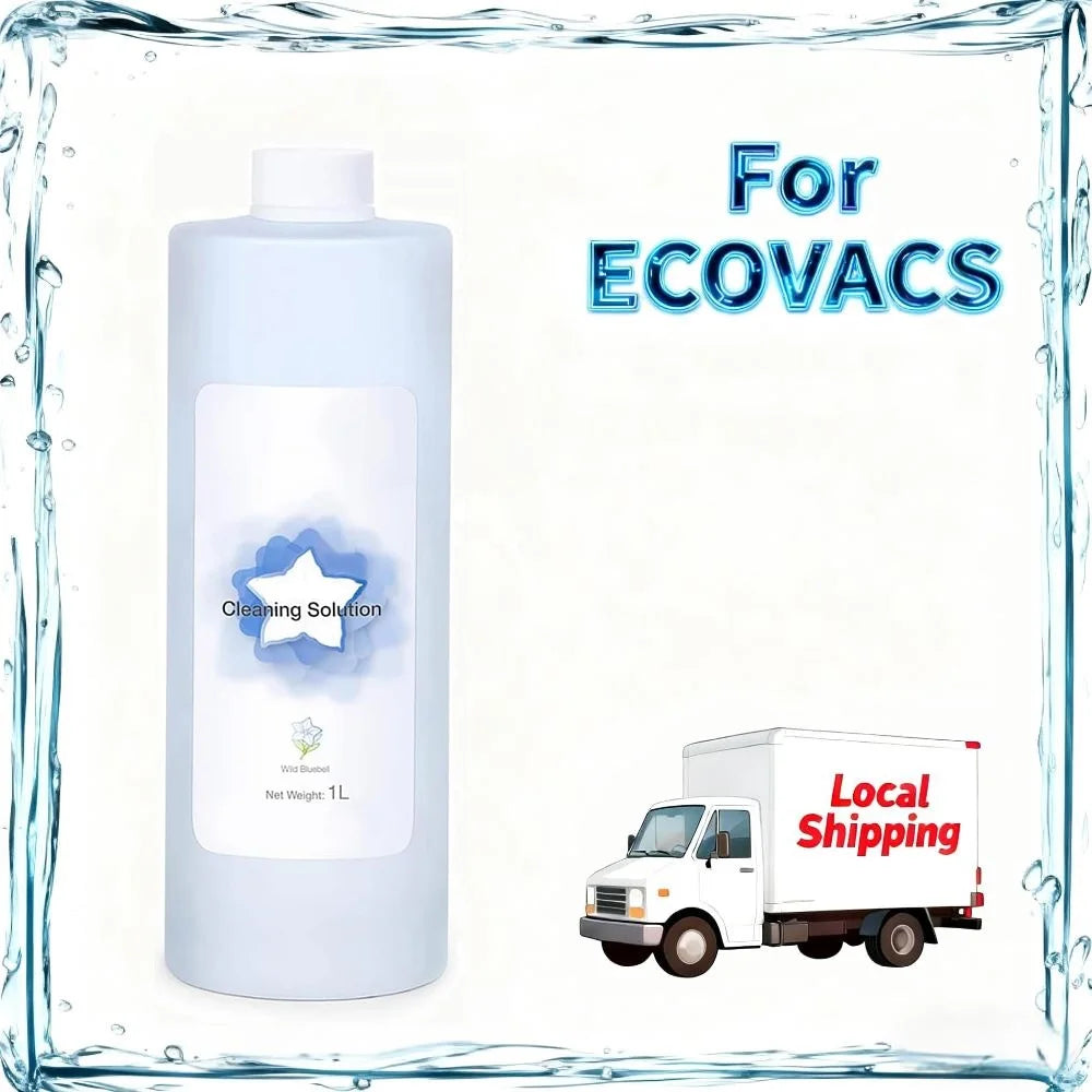 Floor Cleaning Solution 1L, Compatible with ECOVACS Deebot T30 OMNI/T30s PRO/T20 OMNI/T10/X2 OMNI/X2 TURBO/X1 OMNI/X1 TURBO