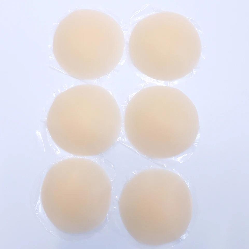 Nipple Cover Pasties Silicone Adhesive Sticky Bra Liner For Women Reusable Breast Sticker No Show Invisible Boob Tape
