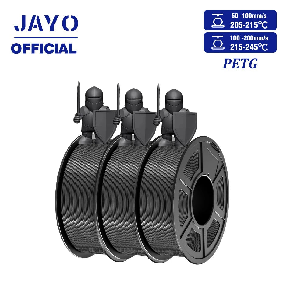 JAYO 3D Filamen 1.75mm PLA/ PETG / High Speed Matte PETG/ PLA+ 3D Printer Filament for FDM 3D Printers 3Rolls/set