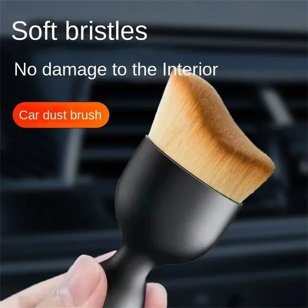 1/2pcs Car Interior Cleaning Brush Ultra Soft Curved Design Car Detailing Brush Cleaning Tools Car Gap Dust Sweeping Soft Brush