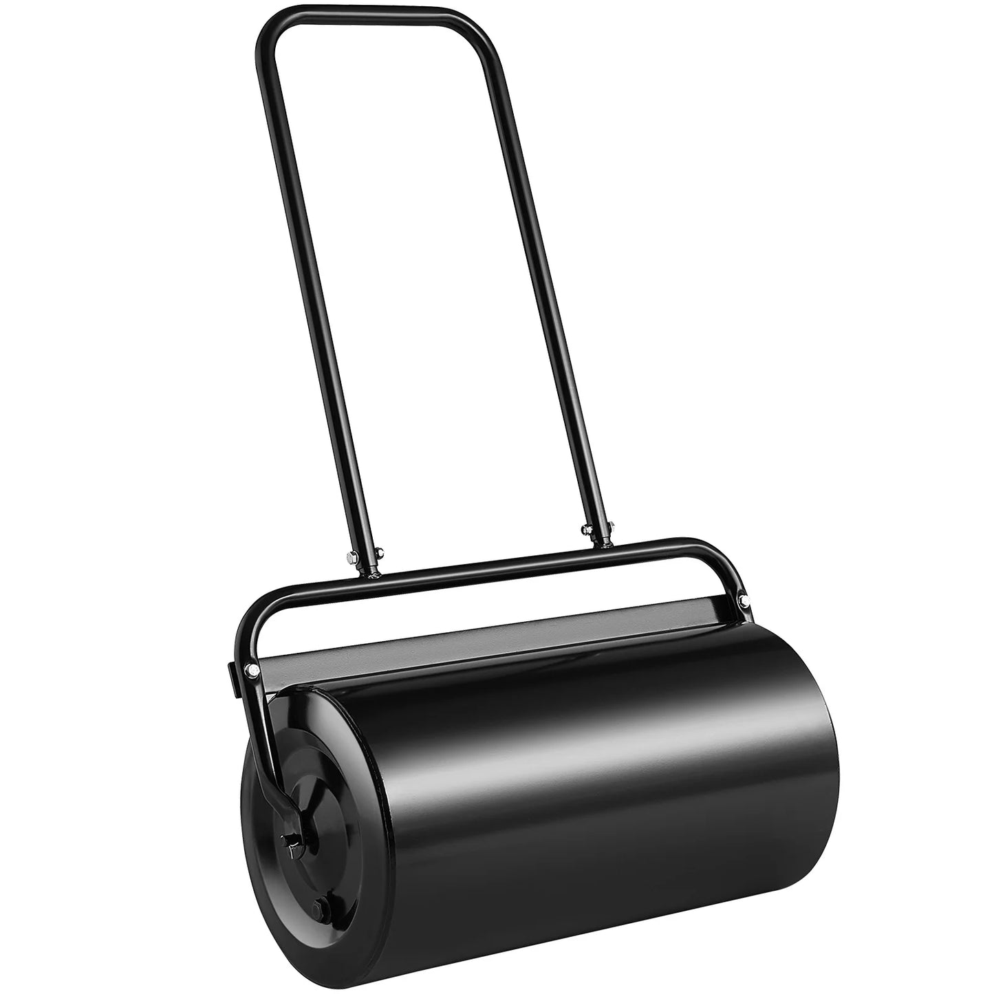 SucceBuy Lawn Roller 13 Gallon Sand/Water Filled Yard Roller Steel Sod Roller with Easy-turn Plug and U-Shaped Ergonomic Handle