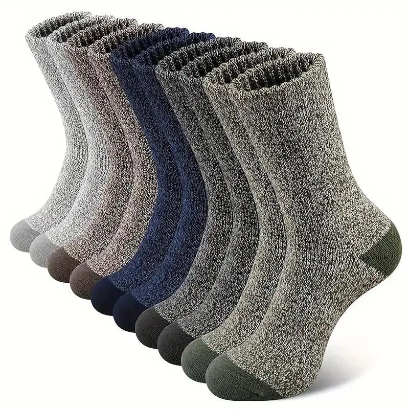5 Pairs Merino Wool Socks For Men, Super Thick Hiking Socks Thermal Socks For Cold Weather 2030