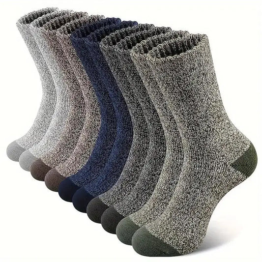 5 Pairs Merino Wool Socks For Men, Super Thick Hiking Socks Thermal Socks For Cold Weather 2030