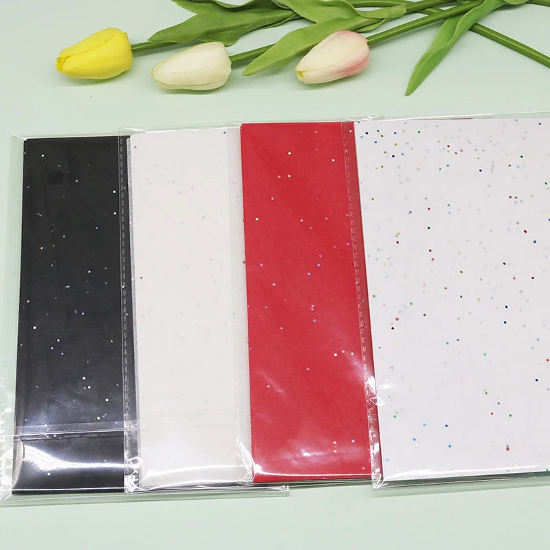 100 Sheets/bag 21X14cm Colorful Tissue A5 Wine Wrapping Papers DIY Folding Craft Paper Party Wedding Home Decor Packing 2030