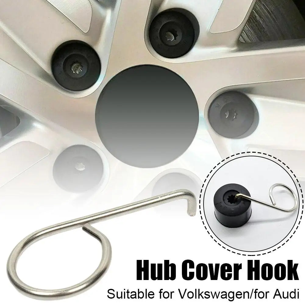 For AUDI 6X0012243 Screw Cap Hub Cover Pull Hook Removal Tool Clip Hook Wheel Nut Hub Cover Pull Hook Repairing Tool