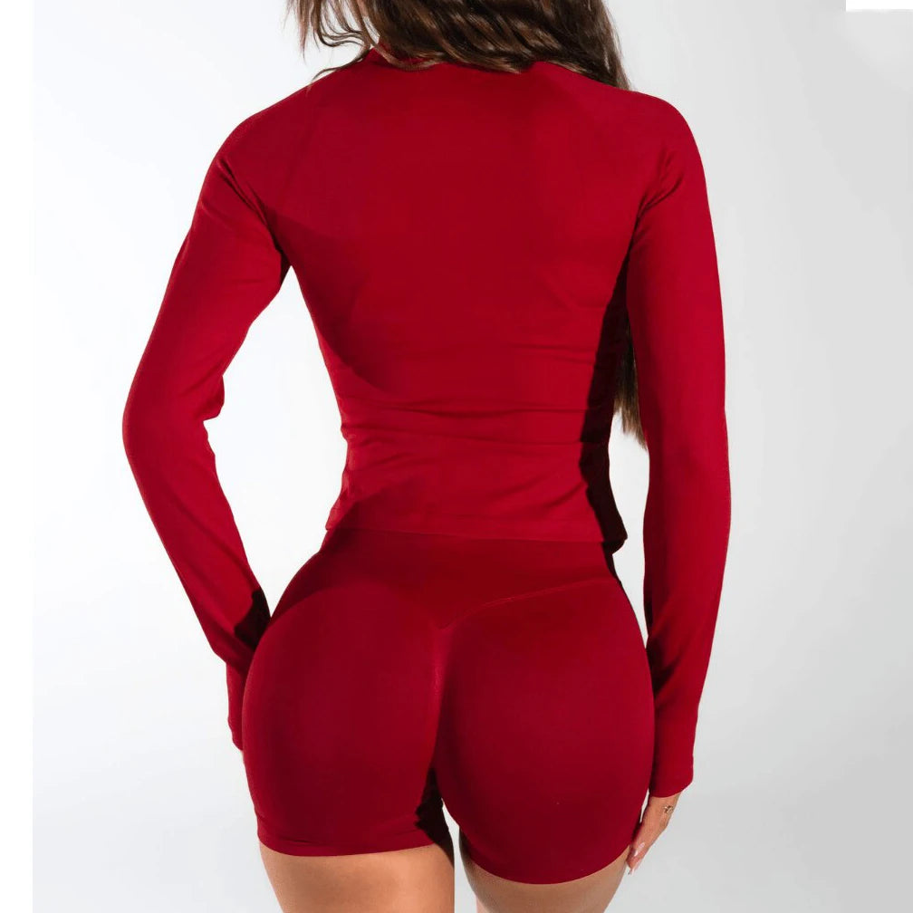 Yoga Shirts shorts set impact Half Zippy for Women Long Sleeve Yoga Top with Thumb Holes Workout Gym Shirts Waist Sweatshirt