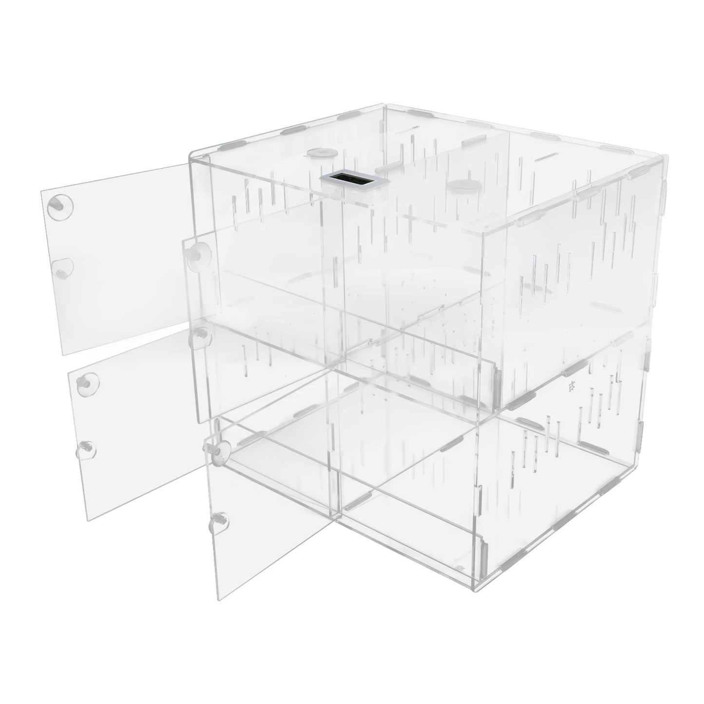 4 Grids Large Tank Cage Reptile Pet Enclosure Lizard Spider Snake Tortoise Tank