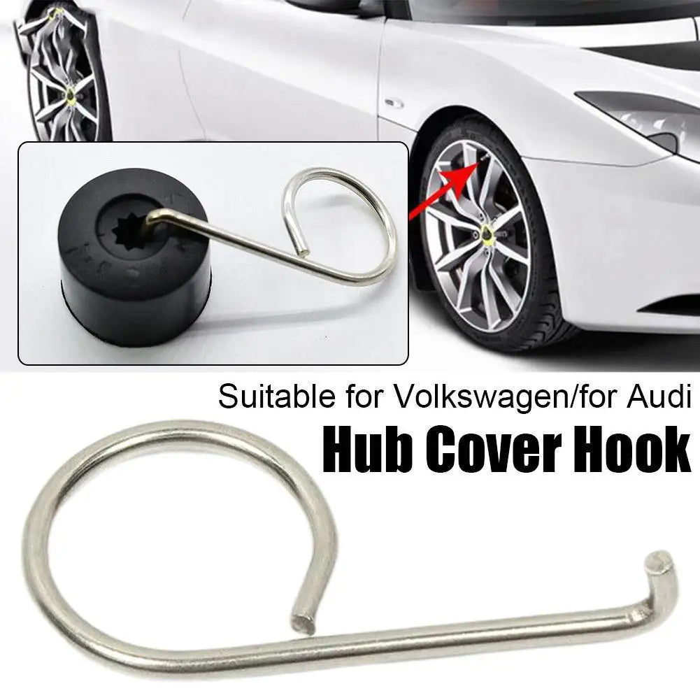 For AUDI 6X0012243 Screw Cap Hub Cover Pull Hook Removal Tool Clip Hook Wheel Nut Hub Cover Pull Hook Repairing Tool