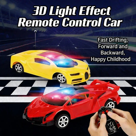 2.4GHz RC Car with LED Lights, 2-Channel Remote Control Toy Car for Kids Gift for Boys Girls Indoors Outdoors Car Toys