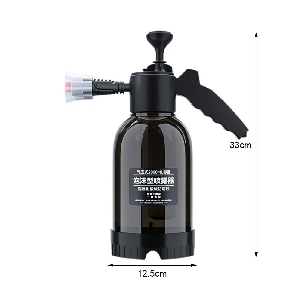 2L Handheld Foam Sprayer for Car High Pressure Hand Pump  With Pressure Relief Valve Car Wash Spray Bottle Window Cleaning Tools