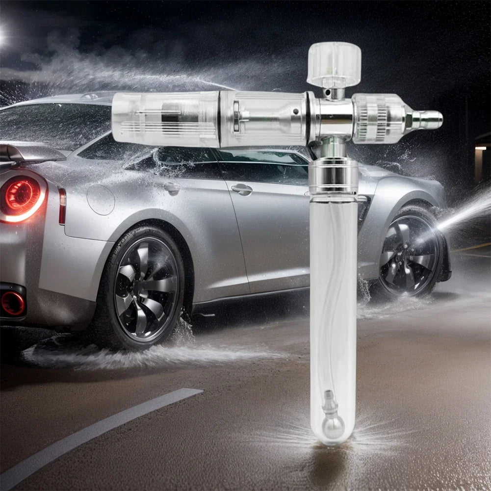 35ml Soap Foam Sprayer With 1/4 Inch Quick Connector 4500psi Pressure Washer Gun Adjustable Car Wash Cleaning Foam Spray Bottle