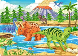 New Sale 60Pcs Cartoon Wooden Puzzle Children Animal Vehicle Jigsaw Toy 2-6 Year Baby Early Educational Toys for Kids Game