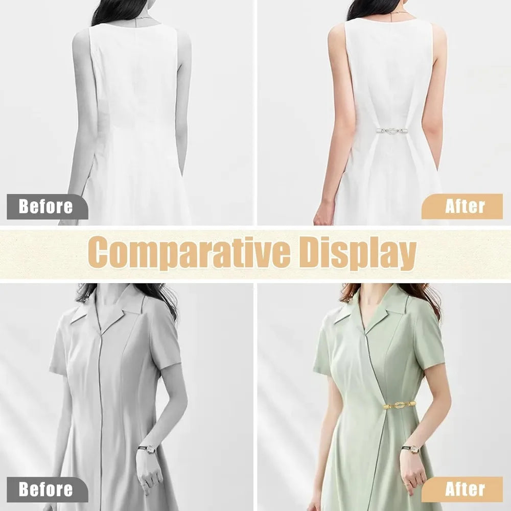1pc Waist Cincher & Shirt Clip Retro Dress Cinch Clips for Shawl,Cardigan,Sweater,Clothes & Pant Tightener Clip
