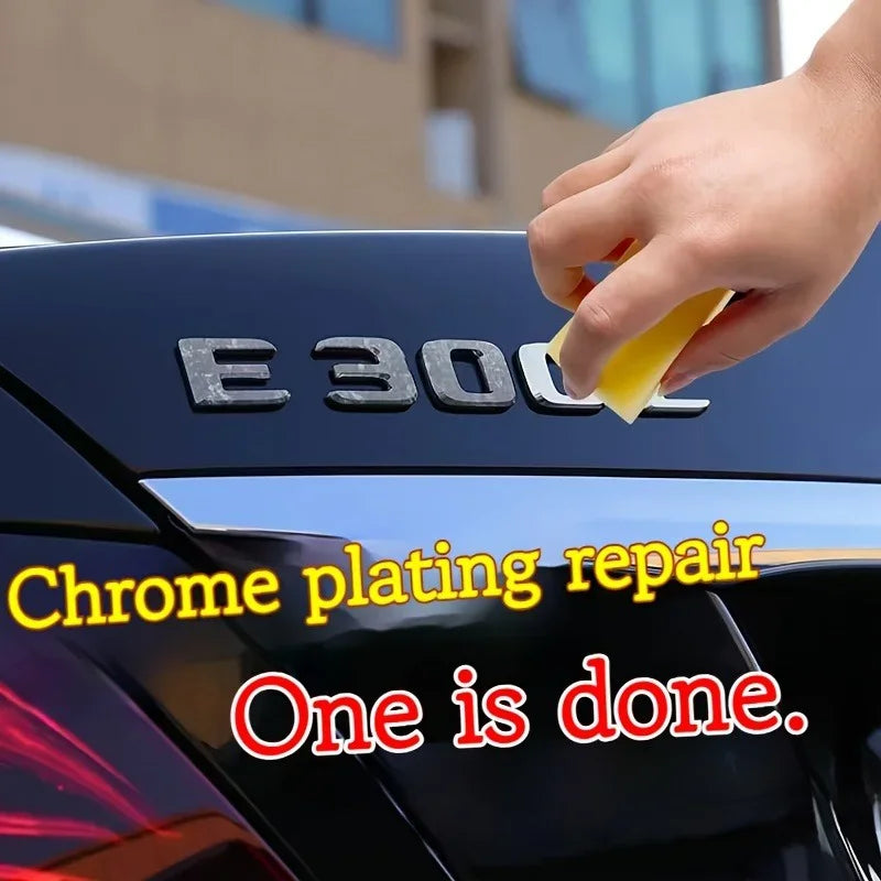 Chrome & Metal Polishing Paste - Car Plating Restoration Cream for Shiny Wheels, Bumpers & MoreChrome & Metal Polishing