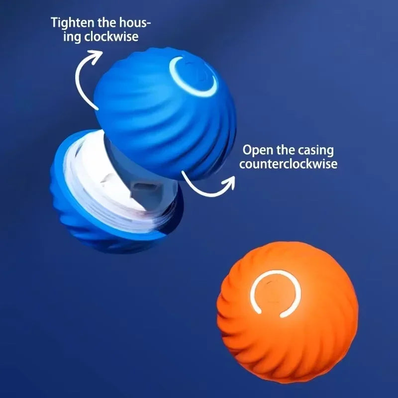 1PCS  Dog Toys Intelligent Gravity Jump Ball Rechargeable Bite-Resistant Rolling Ball Cat And Dog Chase Interactive Pet Toys