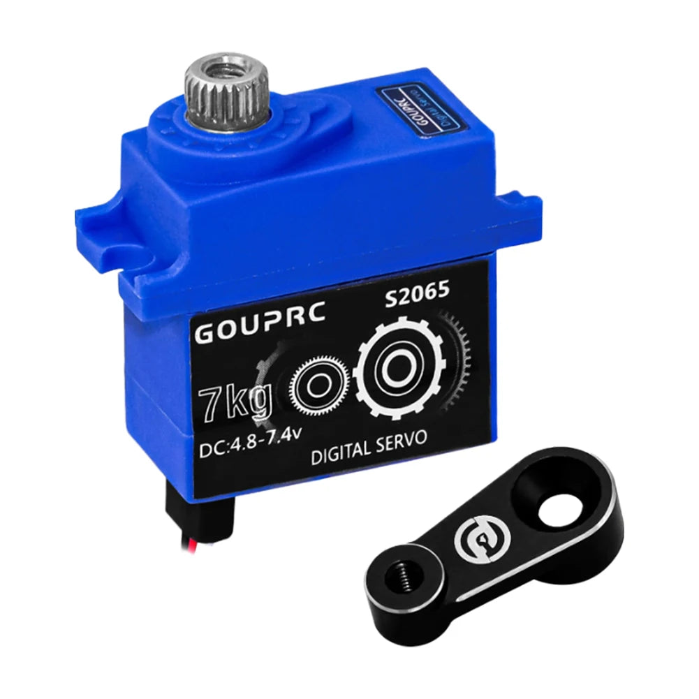 7KG Waterproof RC Digital Micro Servo with Servo Horn Metal Gear Servo Digital Servo for 1/10 RC Crawler Car SCX10 III TRX4 TRX6