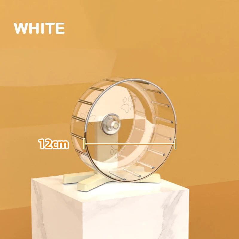 Hamster Wheel 12cm Super-Silent Exercise Wheels Dual-Bearings Quiet Spinner Running Wheels  Fits Any Hamster Cage Hamsters Toy