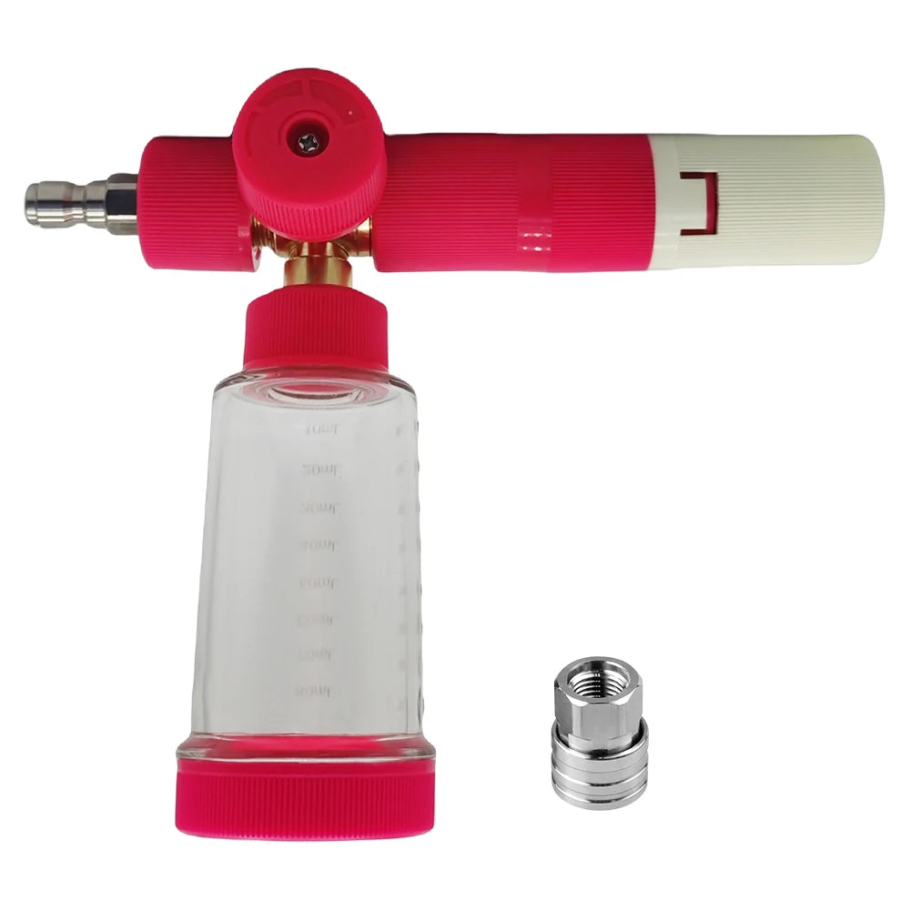 100ml Soap Foam Spray Bottle with 1/4 Inch Quick Connector Car Wash Foam Sprayer Foam Spray Pot for Cleaning Cars SUVs