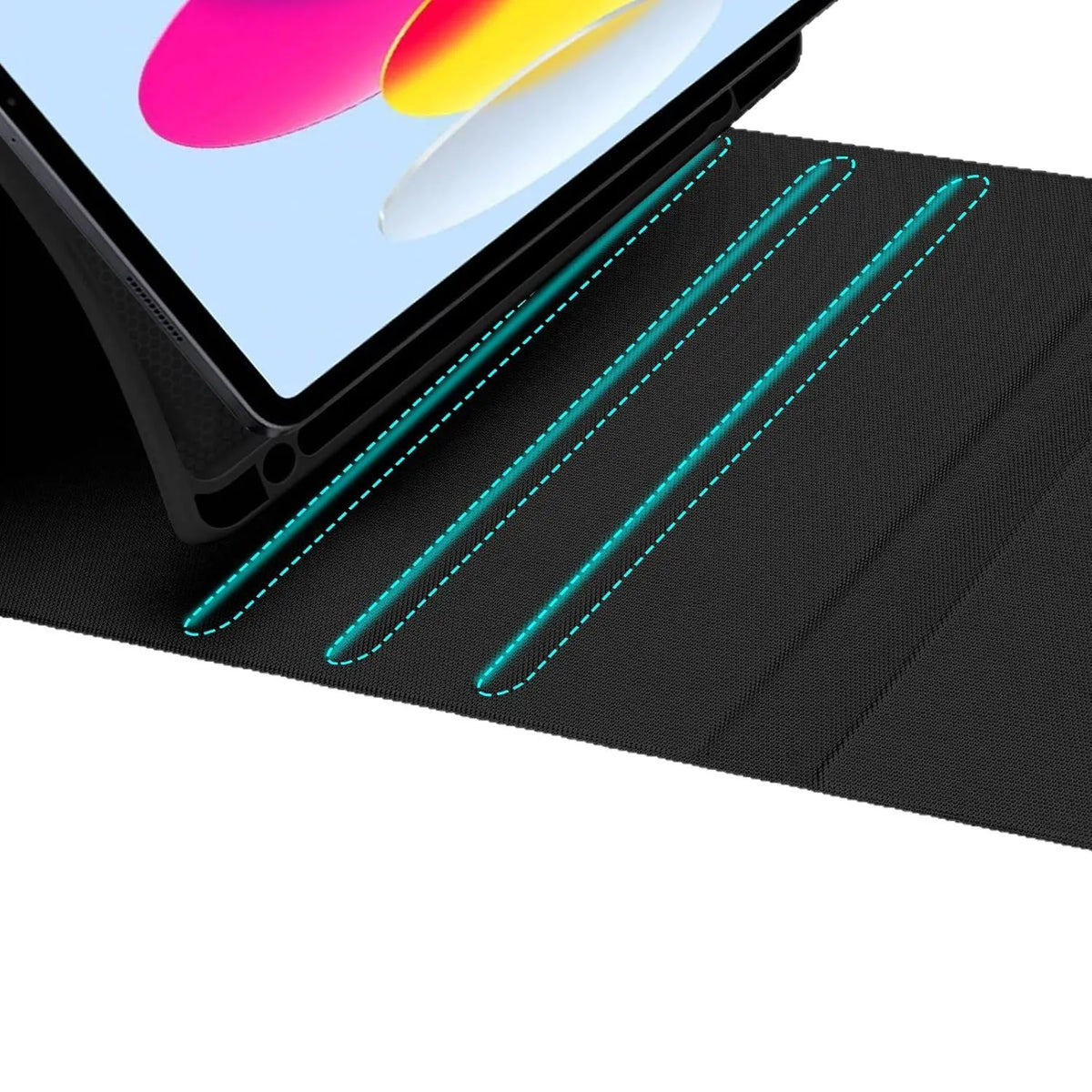 Keyboard Case for iPad (A16) 11th/10th Generation,Detachable Wireless Keyboard,Stand Folio Keyboard Cover with Pencil Holder