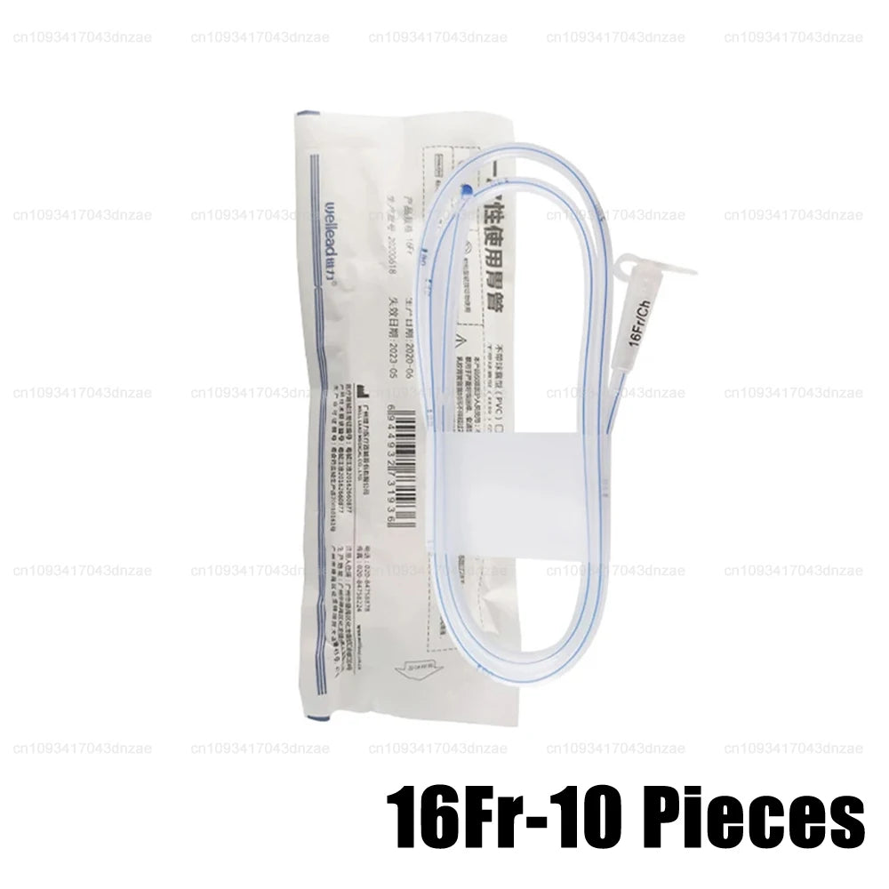 1/10Pcs 120cm Medical Disposable Nasogastric tube High Quality Silicone Stomach Gastric Tube Nasal Feeding Supplies