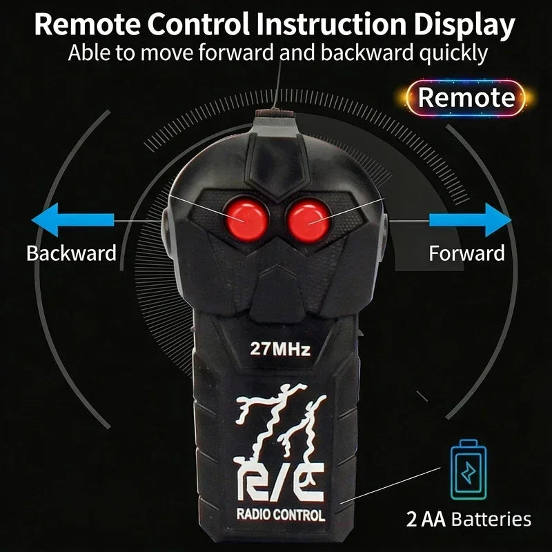 2.4GHz RC Car with LED Lights, 2-Channel Remote Control Toy Car for Kids Gift for Boys Girls Indoors Outdoors Car Toys