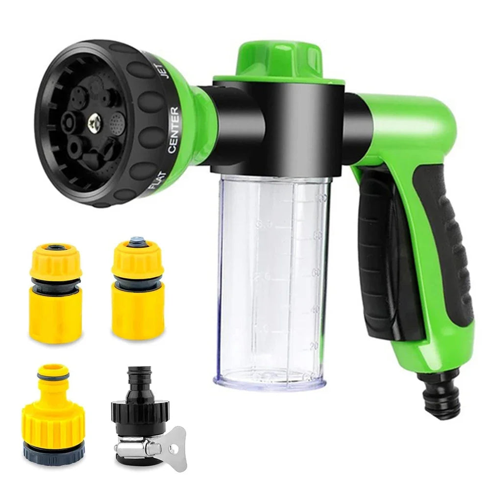 High-Pressure Dog Shower Sprayer - Pet Bath Tool with Foam & Hose Nozzle for Dogs/Cats, Also for Garden/Car Wash