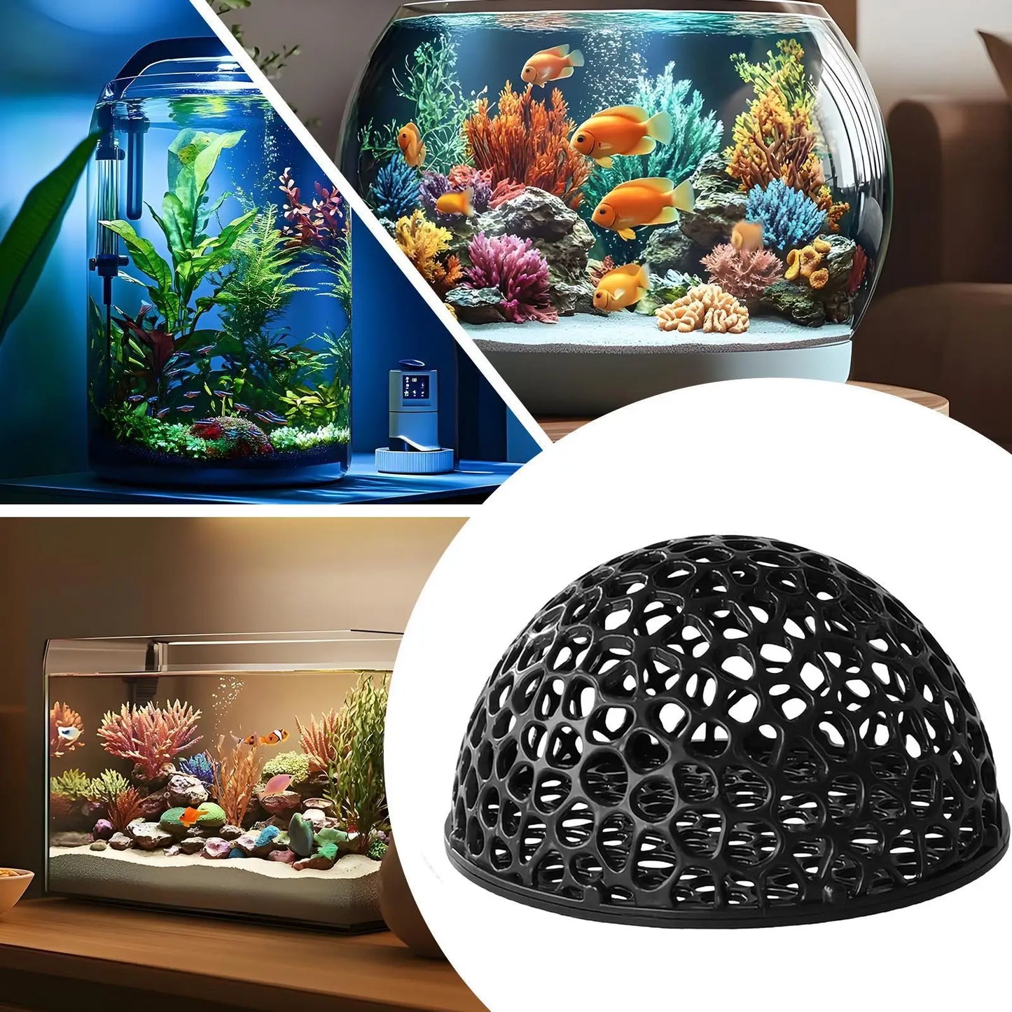 Plastic Hollow Small Fish Shrimp Hiding Shelter Aquarium Decoration Betta Resting Place Cave Hiding Tools Supplies For Tank