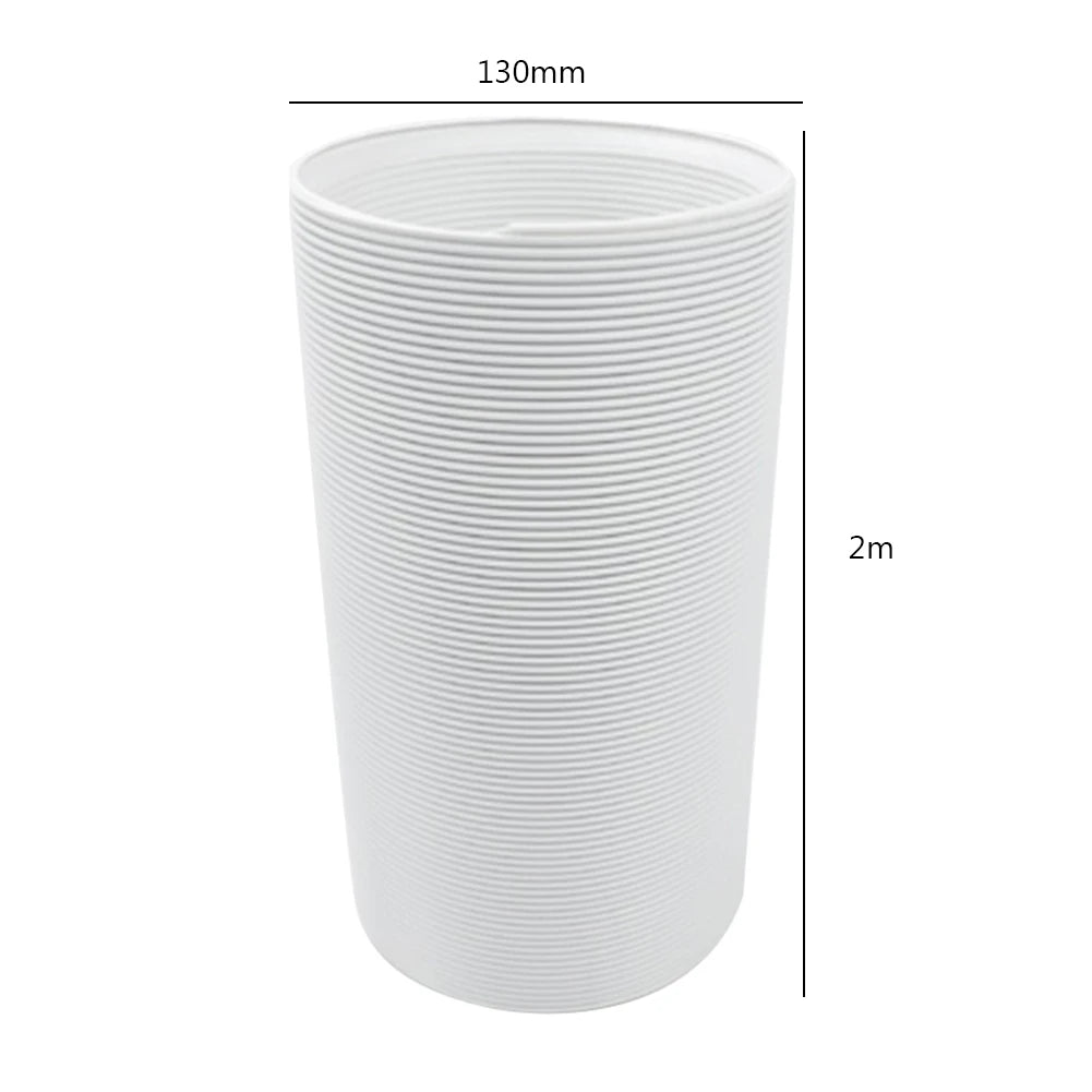 Flexible Universal Portable Air Conditioner Exhaust Pipe Stretch PAC Vent Extension Duct Hose Replacement Vent Accessory