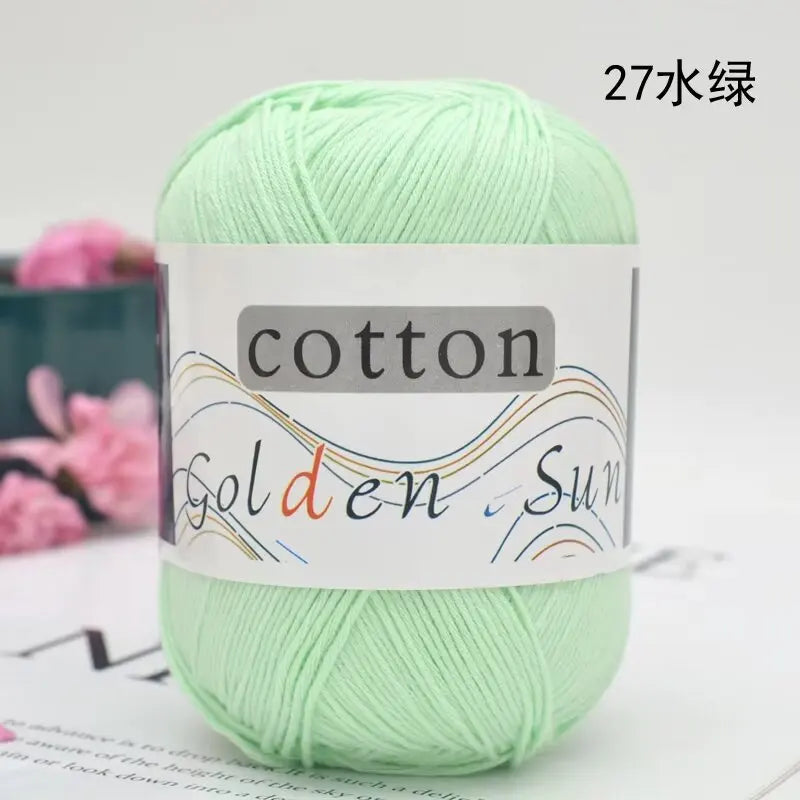 1Pc 50g Hand knitting 100% cotton yarn soft crochet yarn to knit sweater blanket hat line crocheting amigurumi doll bag threads
