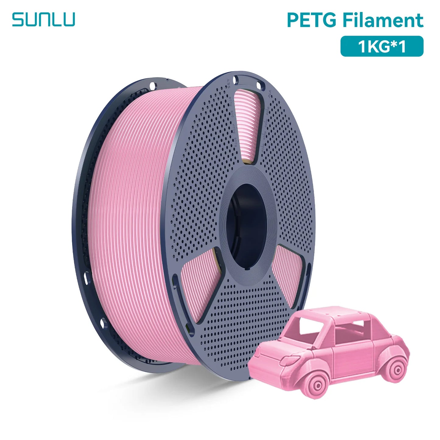 SUNLU PETG 3D Printer Filament 1.75mm High transparency White Color Tolerance+/-0.02mm for DIY gift printing fast shipping