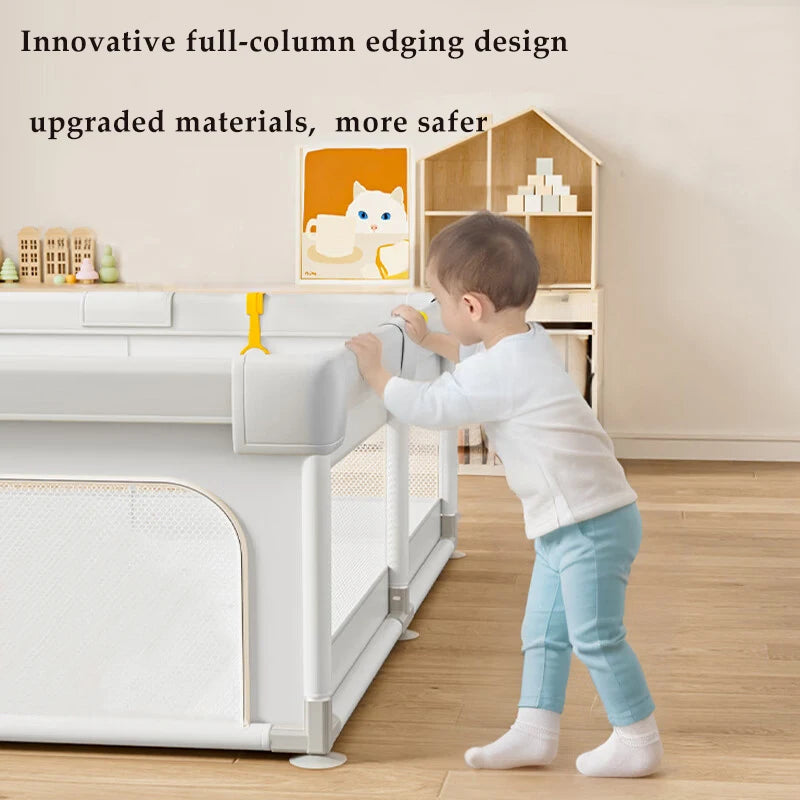 Baby Playpen Baby Playground With Pull Ring Indoor Activity Fence Safety Barrier Fence Playpen For Kids Children Play Park