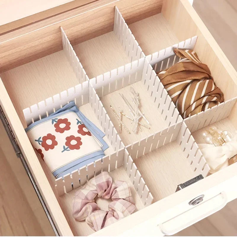 4Pcs Divider Adjustable Household Storage Cabinet Combination Underwear Socks Sundries Cajones Escritorio Drawer Organizer