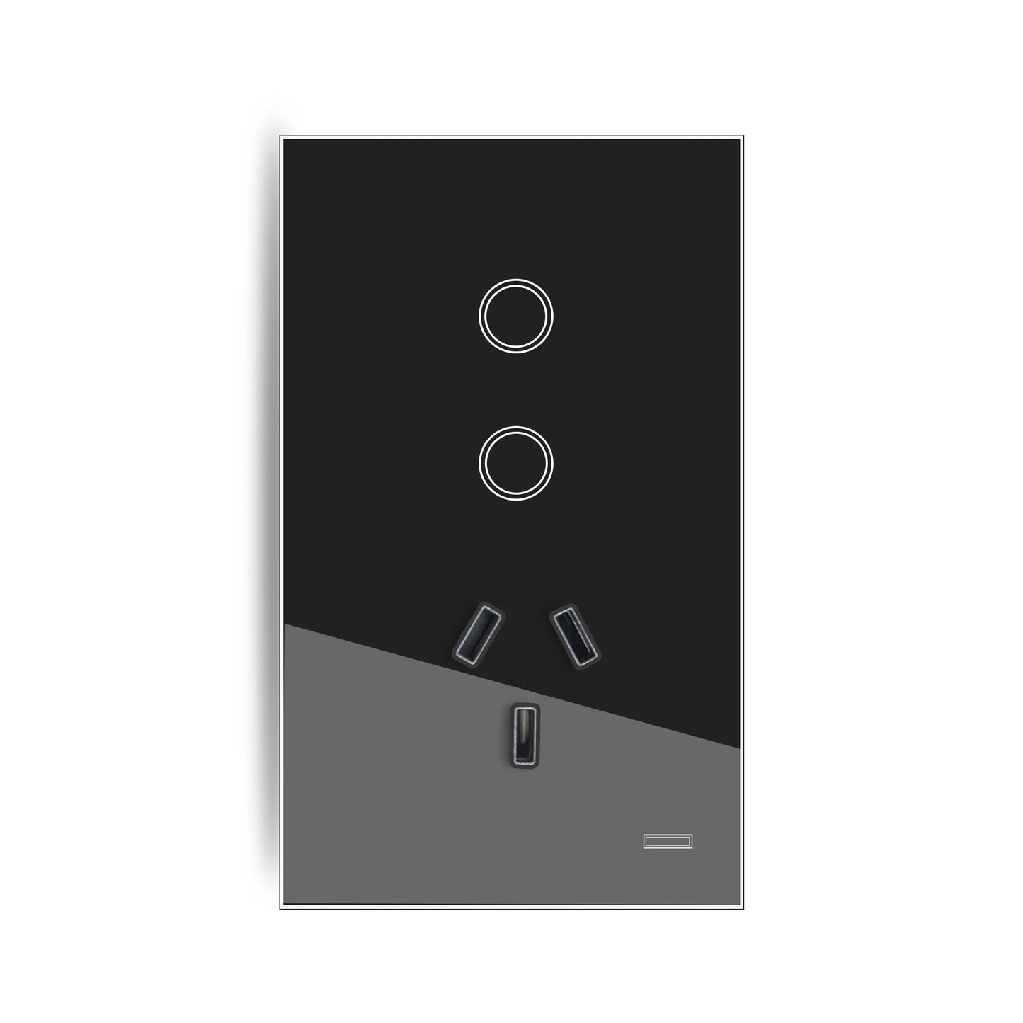 Melery AU Smart Tuya WiFi Light Switch Argentina Plug Australia Outlet Touch Glass Wall Socket Remote by Alexa & Google Home