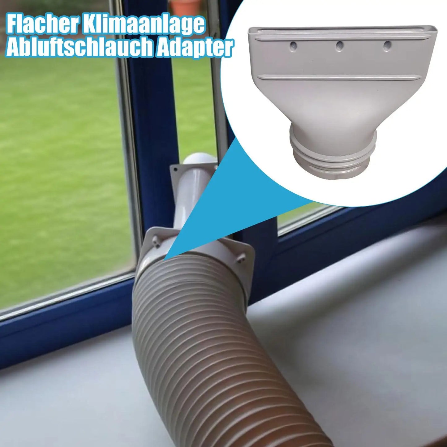 Portable Air Conditioner Exhaust Hose Coupler Air Conditioner Hose Connector Fit 5.1in 5.9in Diameter Pipe Joint for Living Room