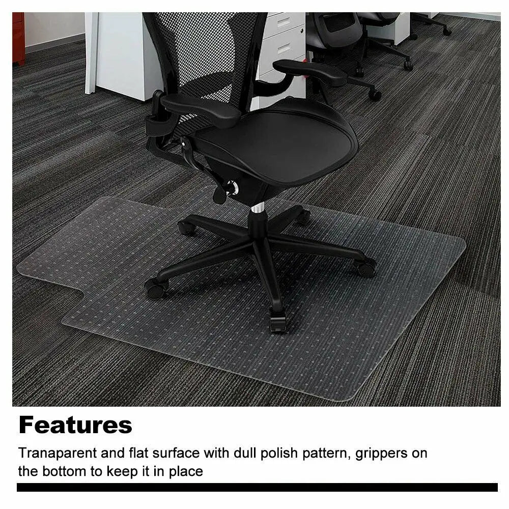 Chair Mat Carpet Floor Office Home Computer Work Vinyl PVC Plastic 1200 x 900mm