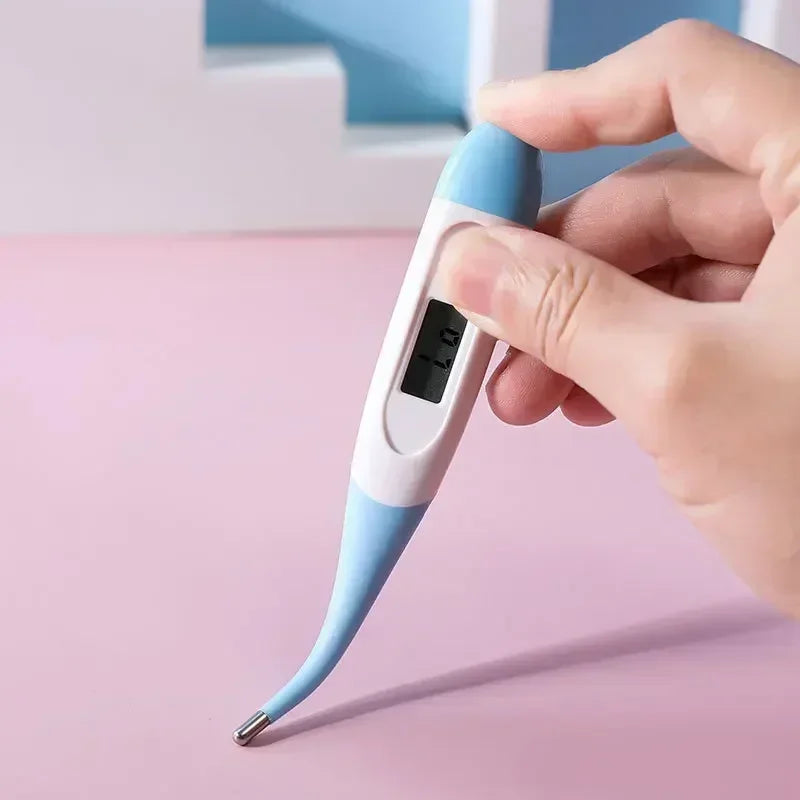 Digital ElectronicThermometer Soft Head Home First Aid Kit Fever Baby Adult Head Oral Armpit Temperature Measurement Instrument