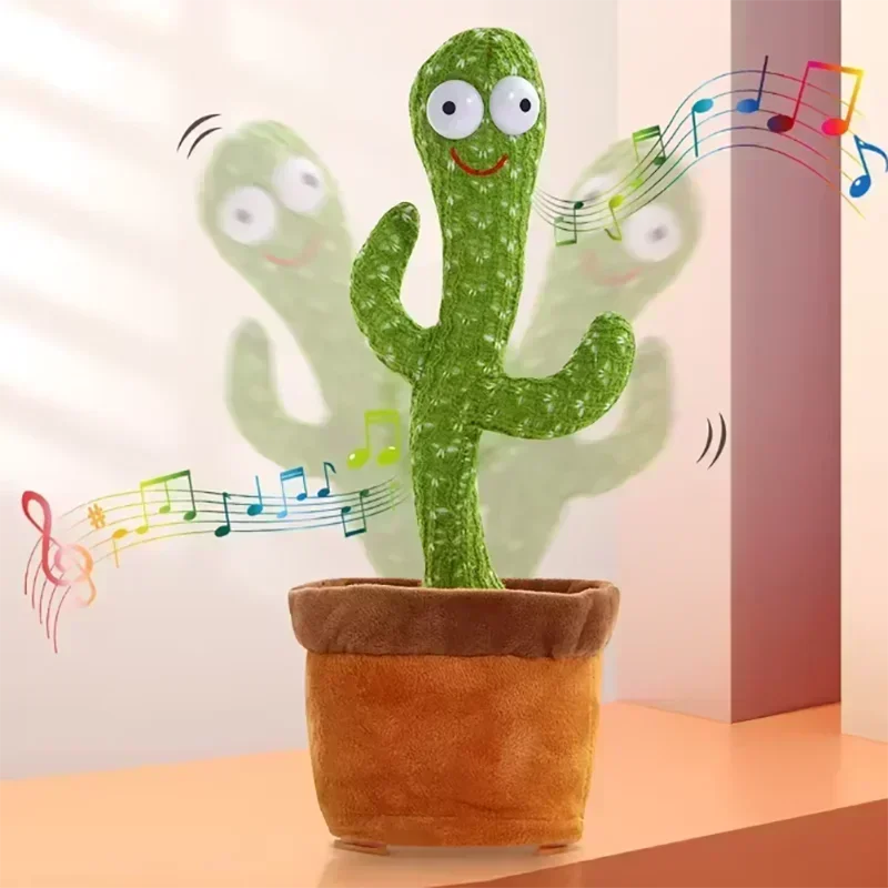 1pc Electronic Plush Toy Home Decoration for Children Xmas Gifts Dancing Talking Cactus Toys for Baby Boys and Girls