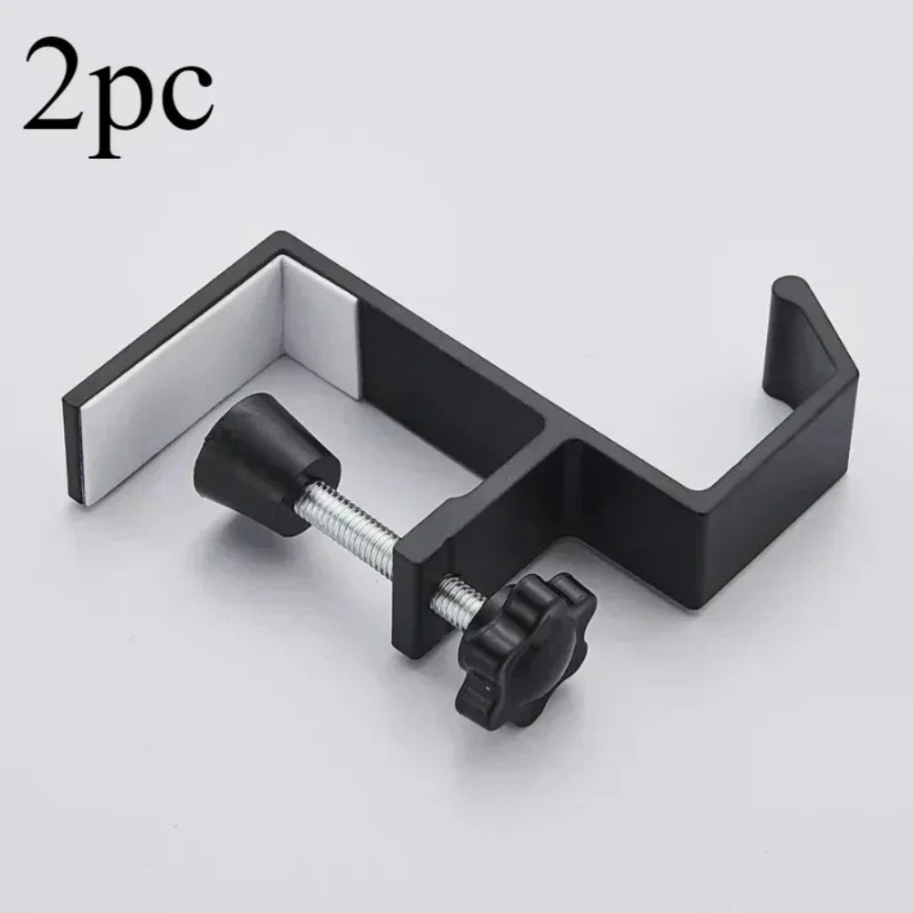 1/2pcs Punch-Free Adjustable Desk Edge Hook Multifunctional Headset Hanger Backpack Storage Rack No Drilling Hanging Desk Stand