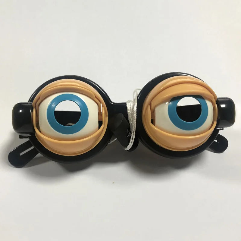 Funny Prank Glasses Novelty Creative Toy Crazy Eyes Blink Big Eye Makeup Party Cosplay Dress up Game Kid Girl Boy Gift Toy