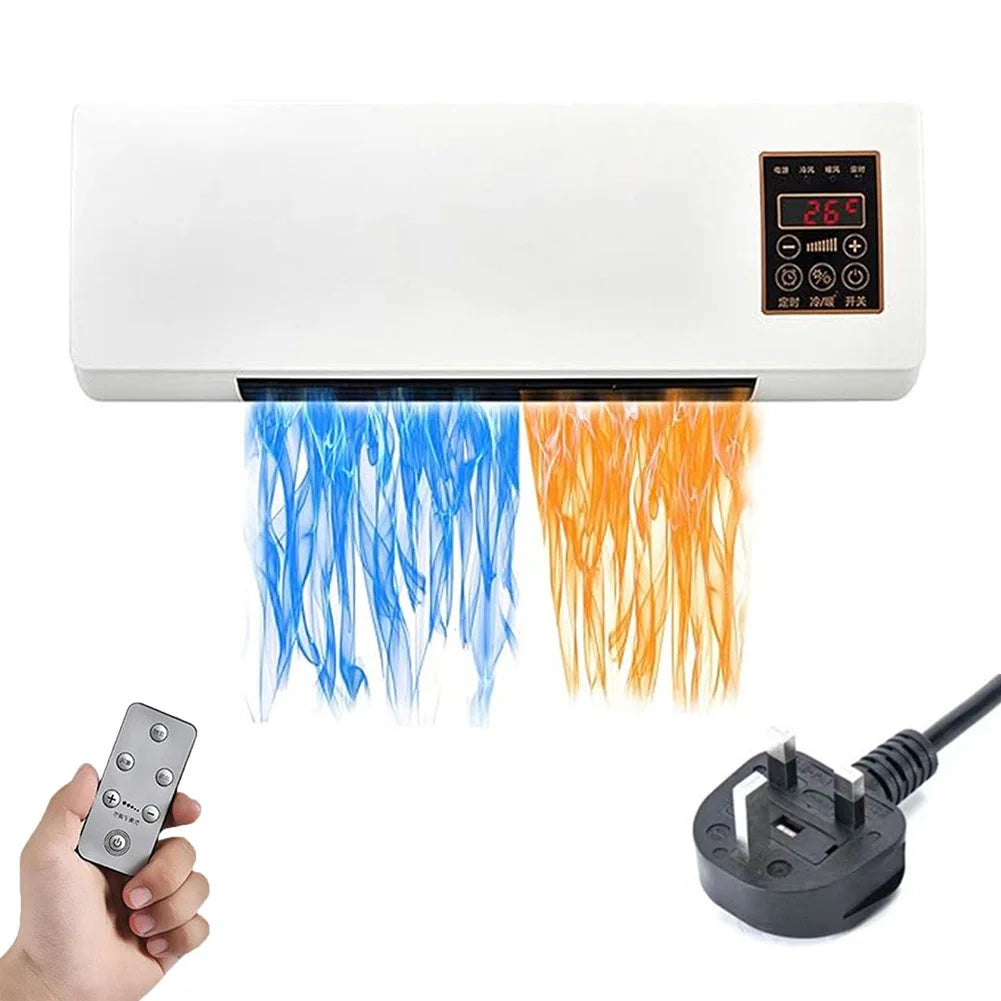 Wall Mounted Portable Airconditioner W/ Remote Control Split Max Airconditioners Mini Split AC/Heating System for Home Office