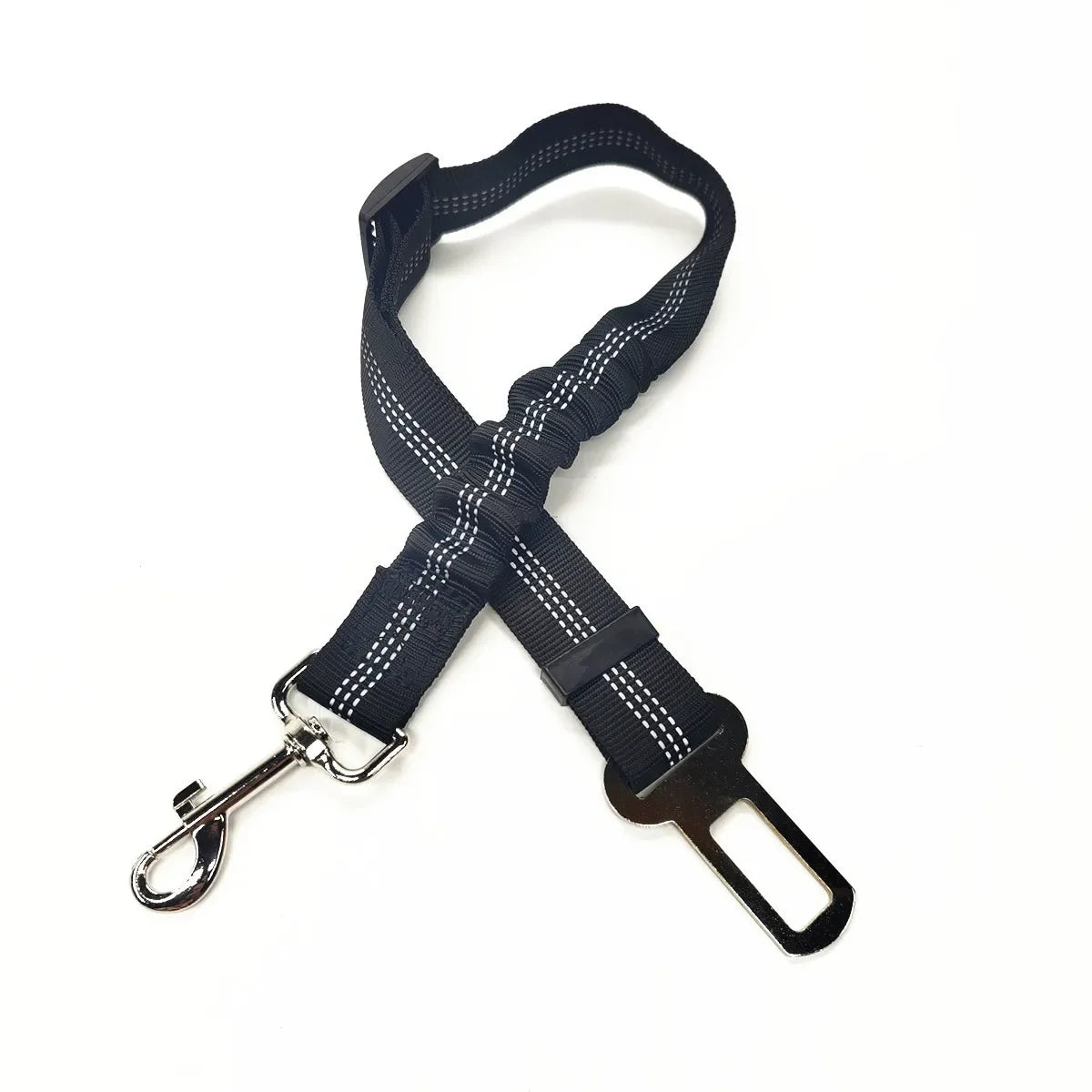 Dog Leash Harness Dogs Dog Accessories Supplies Pet Dog Car Seat Belt Retractable Buffer Elastic Reflective Safety Traction Rope