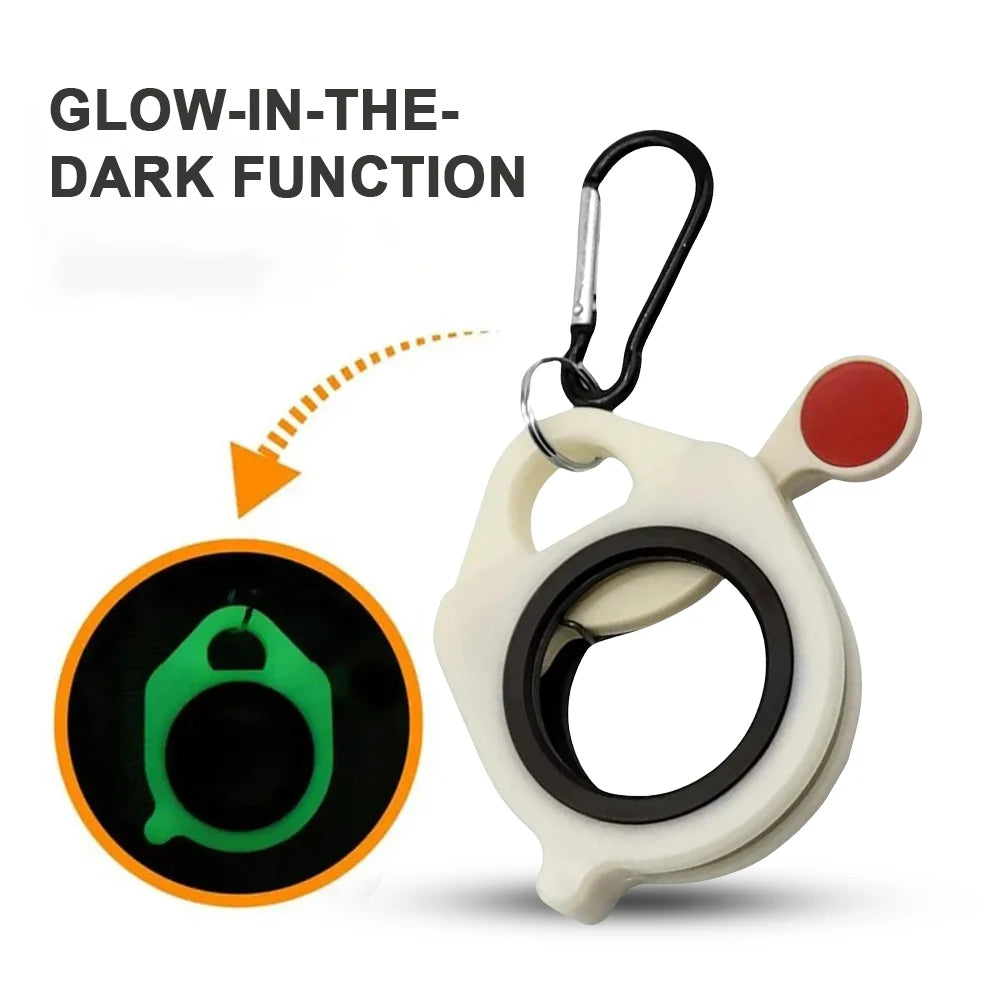 New Cable Tie Organizer Portable Glow Fluorescent Storage Cable Tie Holder Cable Tie Storage Tool Wire Tie Storage Keeper 1-3PCS