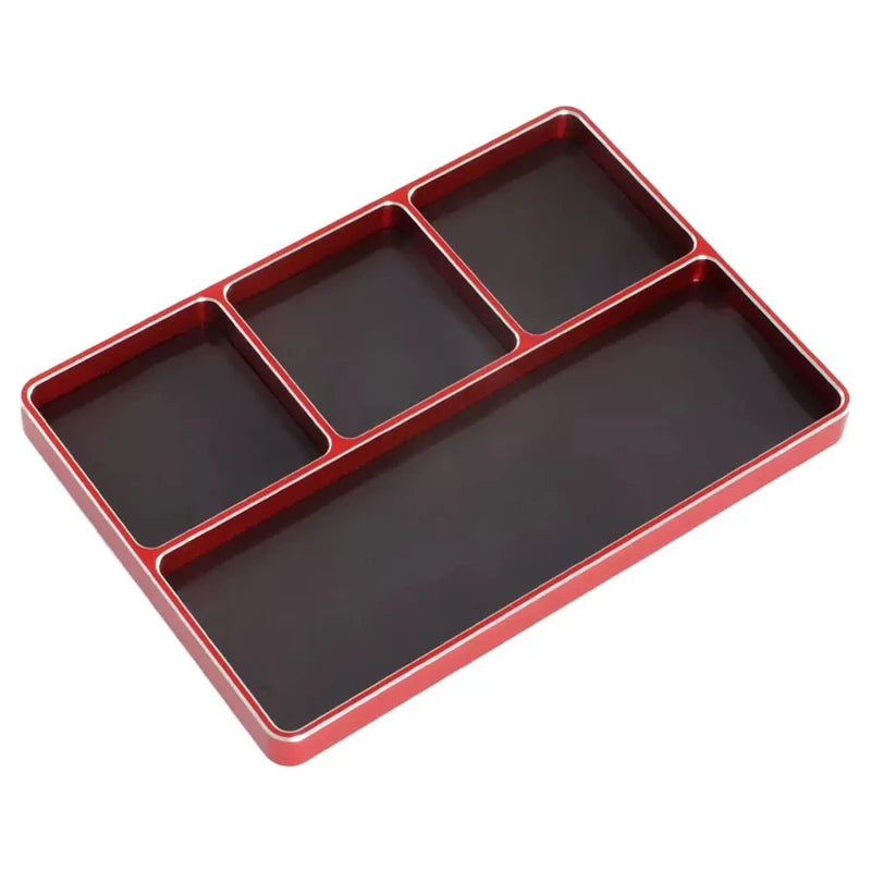 Suitable for metal frosted magnetic screw tool storage box tray for RC model cars, remote-controlled aircraft, ship models, etc