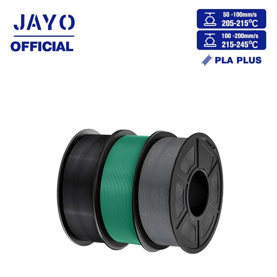 JAYO PLA+ 3D Filament PLA Plus 3D Printer Filament Neatly Wound PLA 1.75mm For FDM 3D Printers High Toughness Materials