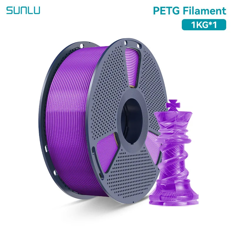 SUNLU PETG 3D Printer Filament 1.75mm High transparency White Color Tolerance+/-0.02mm for DIY gift printing fast shipping