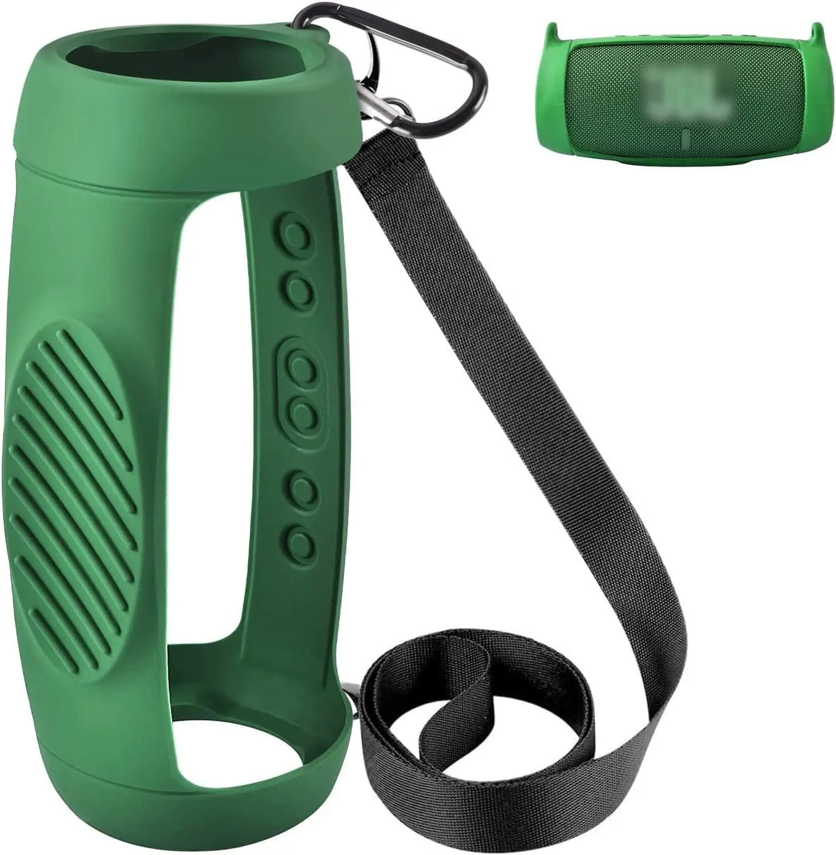 Silicone Case Cover for JBL Charge 5 Waterproof Portable Bluetooth Speaker, Travel Carrying Protective Gel Soft Skin，water proof