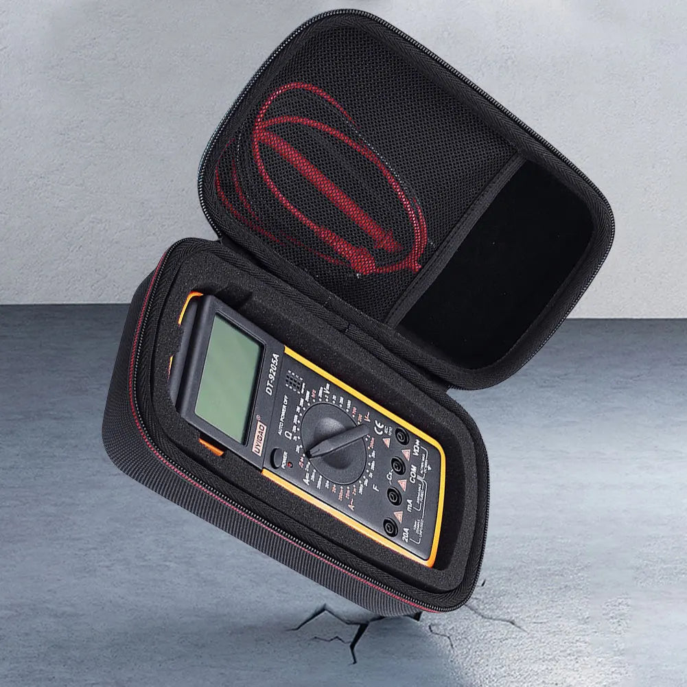 Waterproof Carrying Travel Cover Pouch Bag Digital Multimeter Bag with Mesh Shockproof Carry Bag Convenient Storage for Fluke