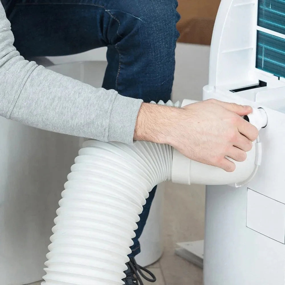 Flexible Universal Portable Air Conditioner Exhaust Pipe Stretch PAC Vent Extension Duct Hose Replacement Vent Accessory