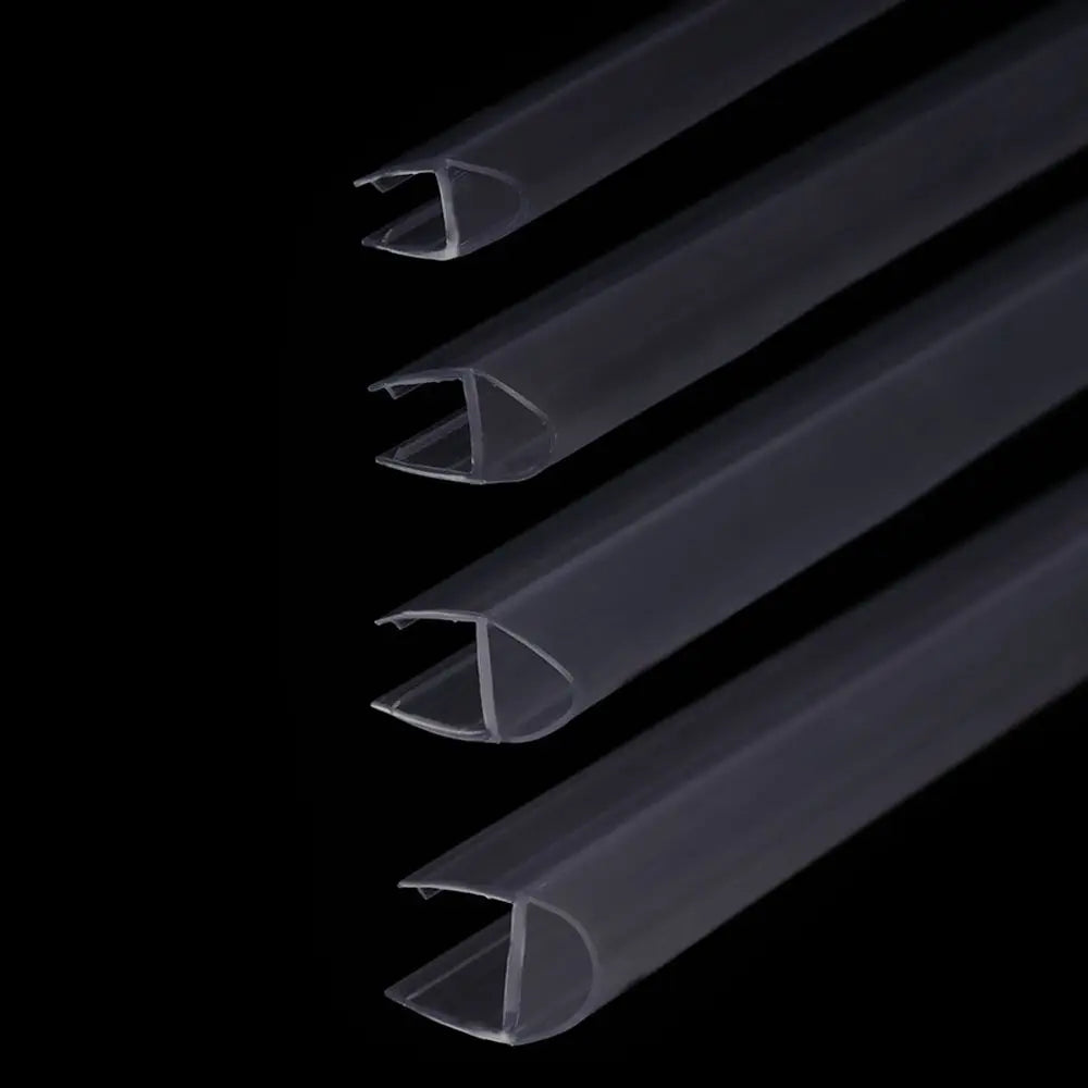 Bath Shower Screen Door Seal Strip Water Baffle 4 to 12mm Seal Gap Window Door Weatherstrip Glass Door Weatherstrip Hardware