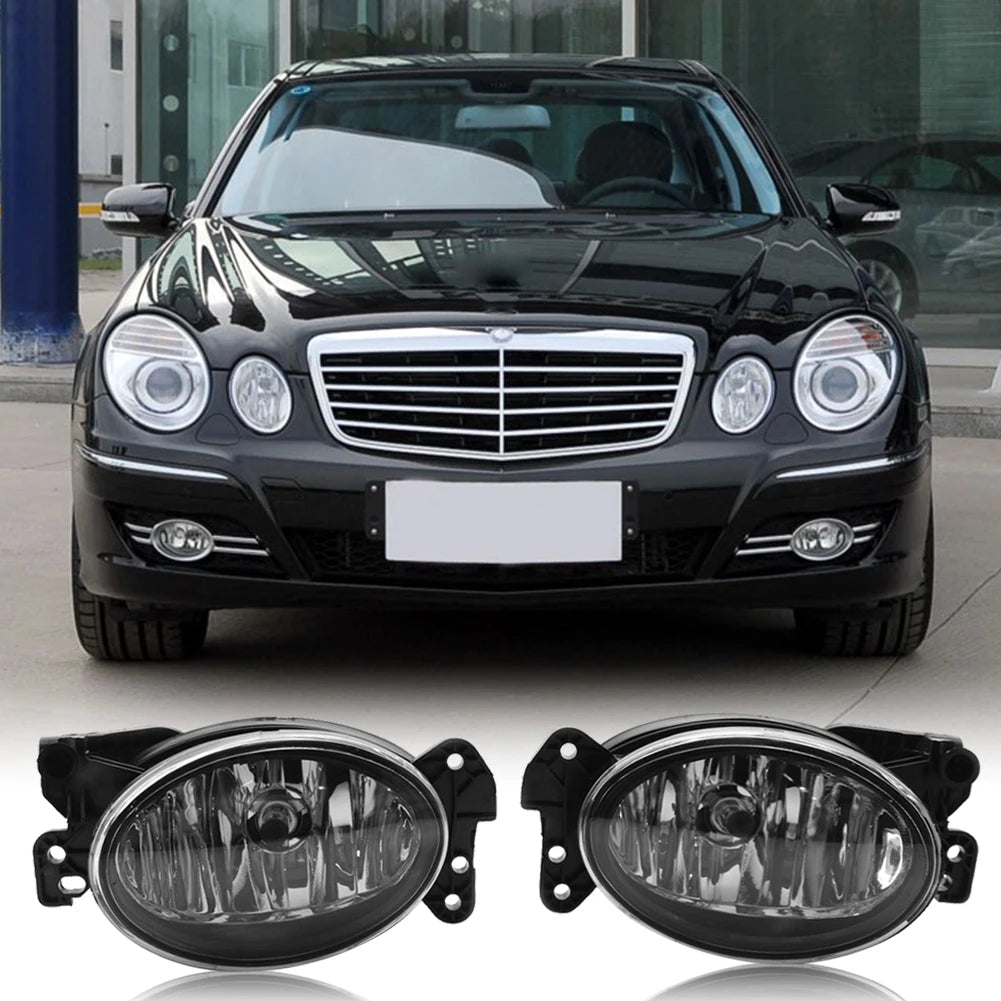 Front Fog Lamps MB2592117 MB2593117 Clear Lens Fog Light 1698201556 1698201656 for Mercedes Benz C CLK CLS Class Car Accessories